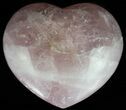 Polished Rose Quartz Heart - Madagascar #56978-1